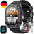 Smartwatch Herren Mit Telefonfunktion, 5ATM Wasserdicht Mili…