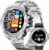 Smartwatch Herren Telefonfunktion, 1,5 Zoll Fitnessuhr Herzf…