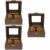 Set of 3 Holzmaserung Uhren Box Uhrengehäuse Für Herren Sma…