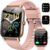 Smartwatch für Damen Herren, 1,85 Zoll Touchscreen Smart Watch mit Bluetooth Anr…