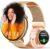 FMK Smartwatch Damen Armbanduhr mit Telefonfunktion – Fitnessuhr Uhr mit Nachric…