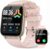 LLKBOHA Smartwatch-Damen, Fitnessuhr Damen mit Telefonfunktion – 1,85″ IP68 Wass…