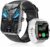 PASONOMI Smartwatch Herren Damen mit Telefonfunktion 1,91” Touchscreen IP68 Wass…