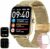 Smartwatch Fitness mit Telefonfunktion Schrittzähler Schlafm…